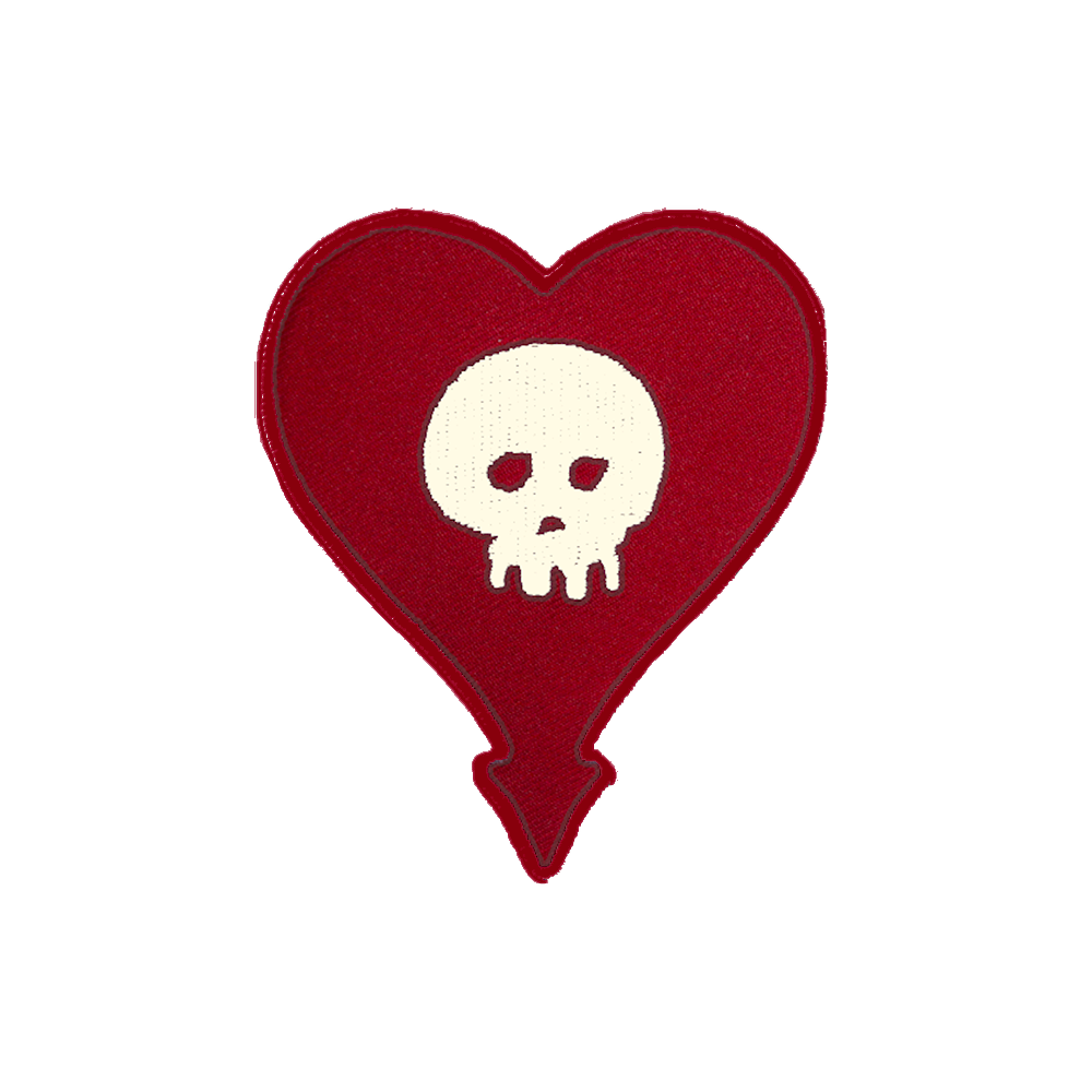 Alkaline Trio (Heartskull Die Cut) Patch